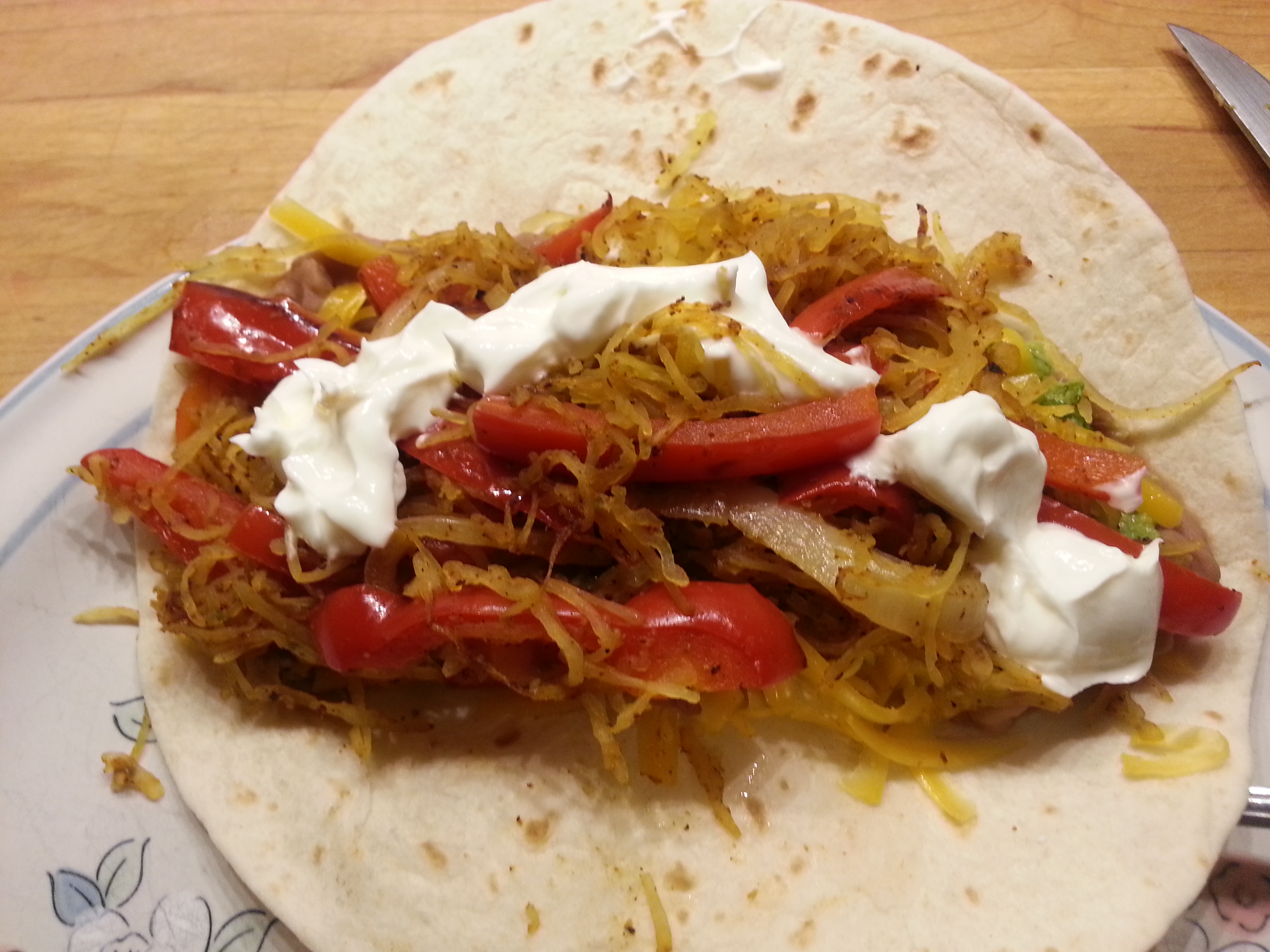 Vegetarian Spaghetti Squash Tacos