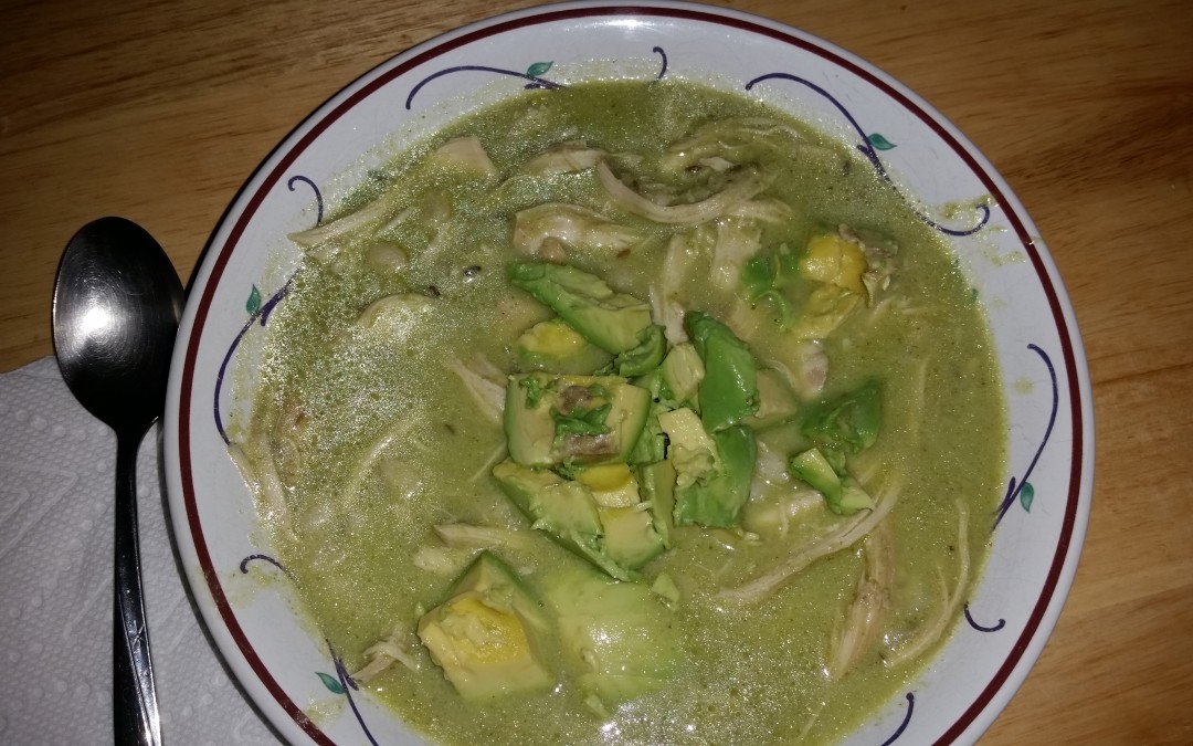 Slow Cooker Chicken Posole Verde