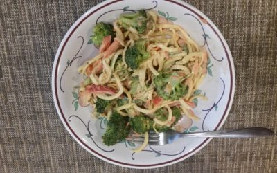 Cold Asian “Zoodles” Salad